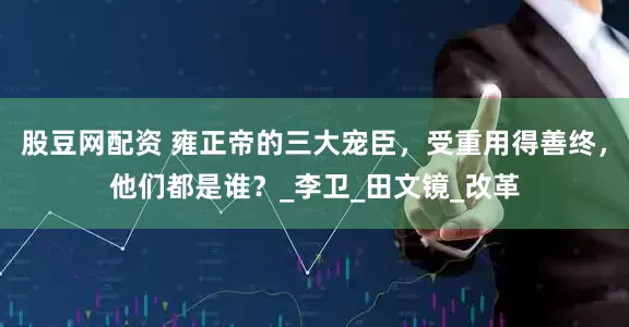 股豆网配资 雍正帝的三大宠臣，受重用得善终，他们都是谁？_李卫_田文镜_改革